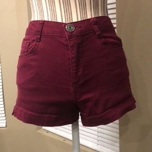 Cute Maroon Shorts